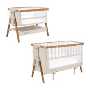 Tutti Bambini Cozee Bedside Crib XL Brown Wood (British brand)