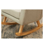 Tutti Bambini Jonah Rocking Chair Foot Stool Pebble (British brand)