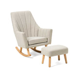 Tutti Bambini Jonah Rocking Chair Foot Stool Pebble (British brand)