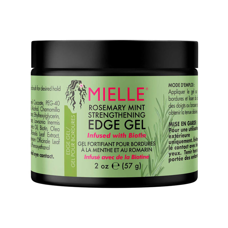 Mielle Rosemary Mint Strengthening Edge Gel, imported from the UK