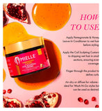 Mielle Pomegranate Honey Coil Sculpting Custard Hair Product, imported from the UK