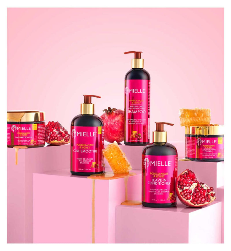 Mielle Pomegranate Honey Coil Sculpting Custard Hair Product, imported from the UK