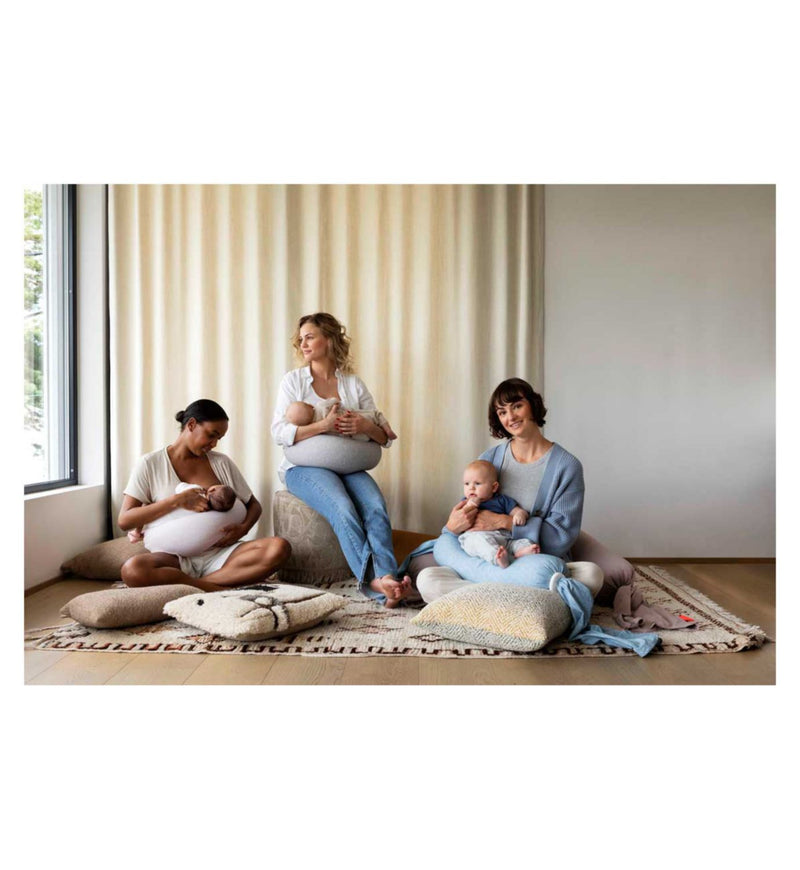 Bbhugme Nursing Pillow Kit Blue Melange, imported from the UK