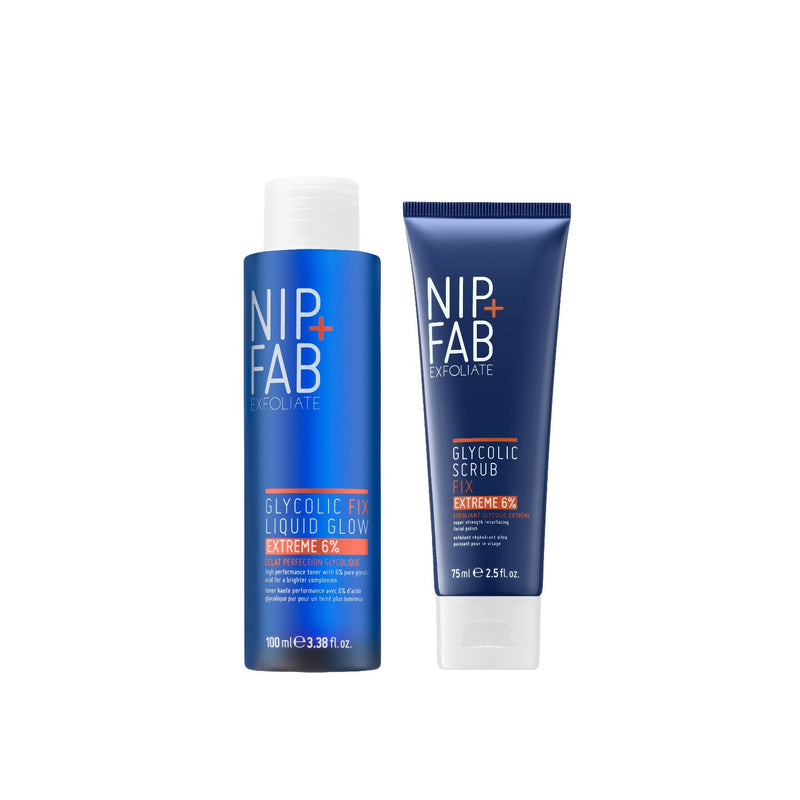 Nip+Fab Glycolic Fix scrub and toner bundle, UK version
