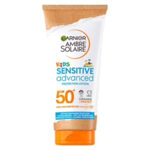 Boots Garnier Ambre Solaire Kids Sensitive Sun Lotion SPF 50+ 175ml- Buy online at McGrocer
