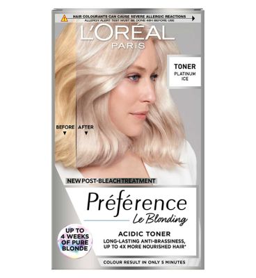 L'Oreal Hair Toner Platinum Ice 232g, UK version