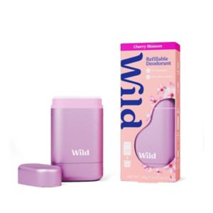 Wild Deodorant Starter Pack Cherry Blossom Pink Case (British brand)