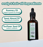 Nature Spell rosemary hair oil travel size 50ml, imported from the UK