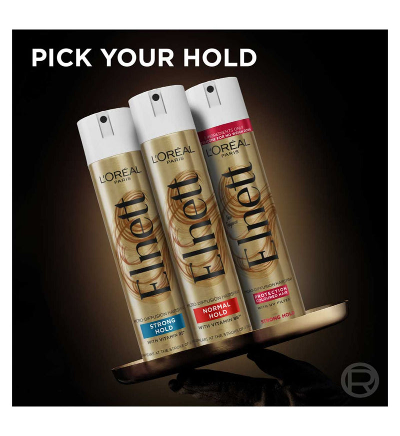 L'Oreal Elnett Hairspray Damaged Hair Argan Oil 75ml, imported from the UK