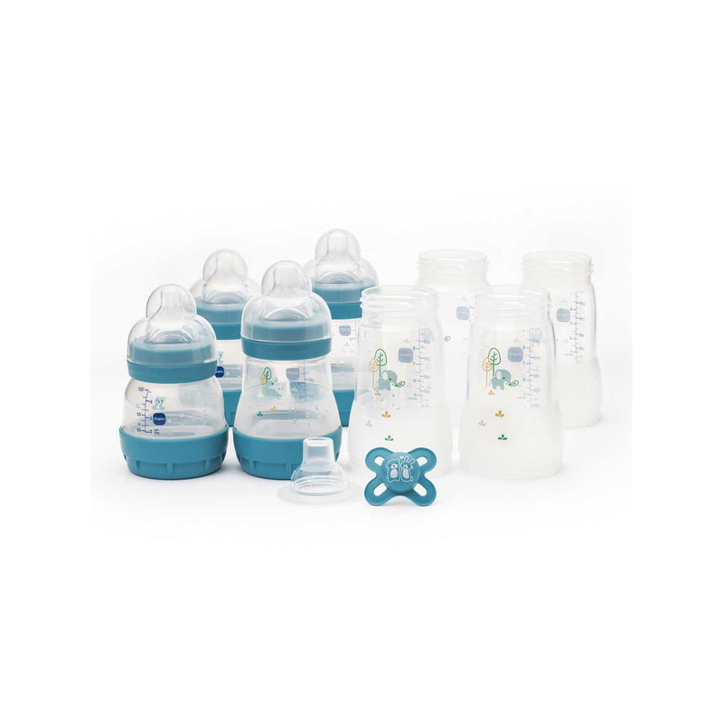 MAM Easy Start Baby Bottle Set Small Blue, imported from the UK