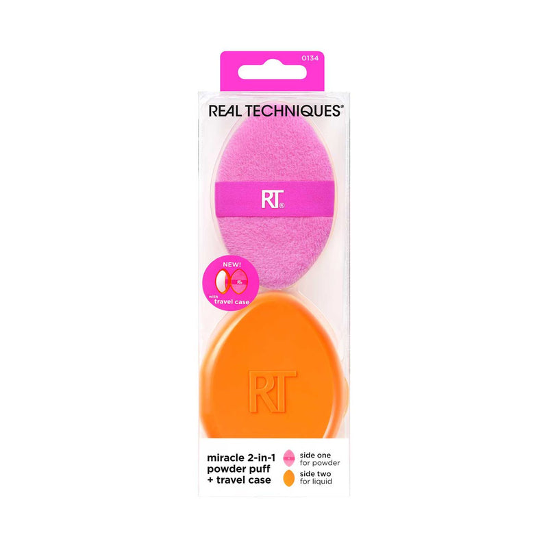 Real Techniques 2-in-1 Powder Puff & Case Set - British product