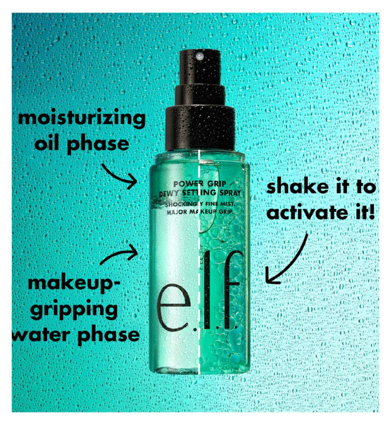 e.l.f. Power Grip Dewy Setting Spray Makeup Mist - British product