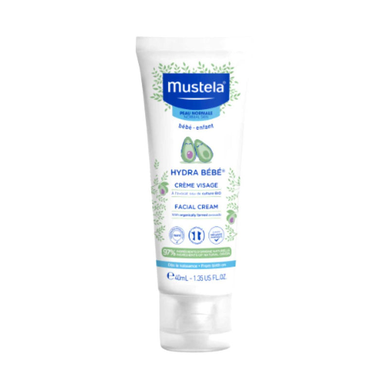 Mustela Hydra Bebe Facial Cream 40ml, imported from the UK