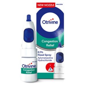 Otrivine Congestion Relief nasal spray 0.1% 10ml (British brand)