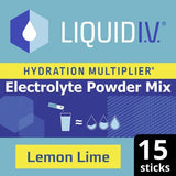 Liquid I.V. Hydration Multiplier Lemon Lime 15 Sachets, UK version