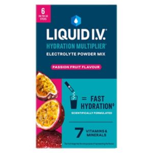 Liquid I.V. Electrolyte Powder Mix Passion Fruit 6 Sachets, UK version