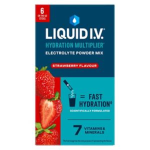 Liquid I.V. Electrolyte Powder Strawberry 6 Sachets, UK version