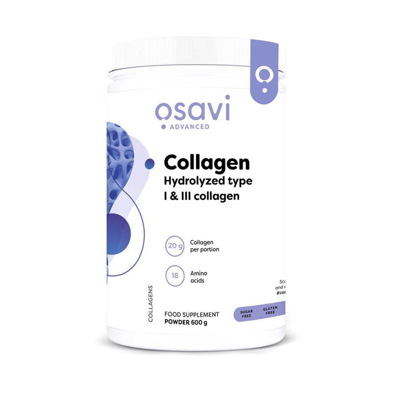 Osavi Collagen hydrolyzed type 1 & 3 600g, imported from the UK