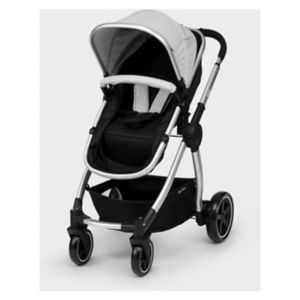 Mothercare 4-Wheel Journey Pushchair Grey Brushed Silver, imported from the UK