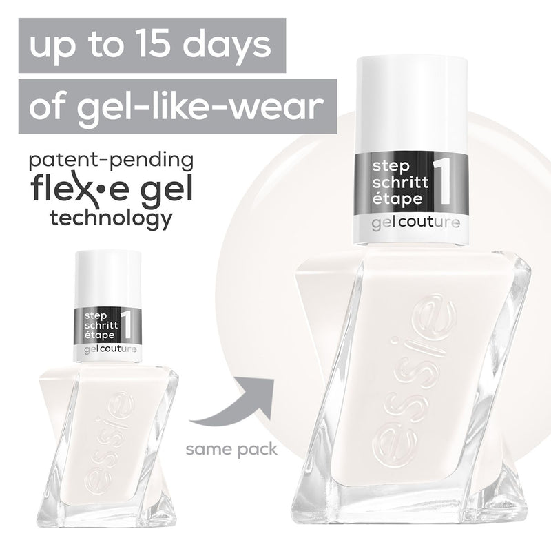 Essie Gel Couture First Fitting nail polish white 13.5ml - British product