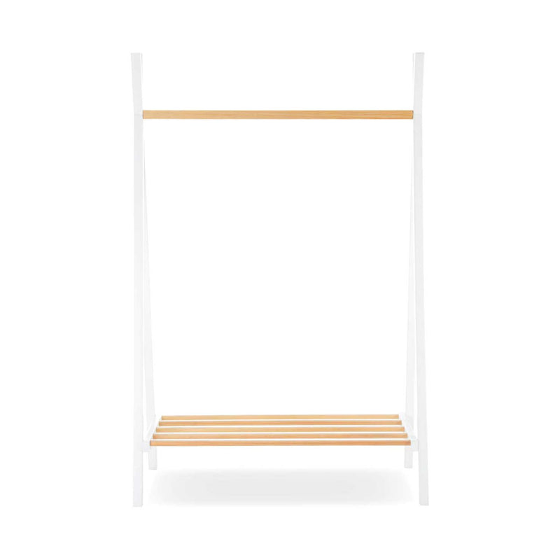 CuddleCo Nola clothes rail white natural - British product