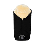 Naturally Sheepskins Merino Sheepskin Footmuff Black, imported from the UK