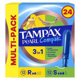Boots Tampax Pearl Compak Multi-Absorbency Regular Super Tampons With Applicator 24- Buy online at McGrocer