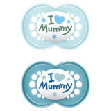 MAM Original Style Soother 16+ Months Blue Mummy Silicone Teat