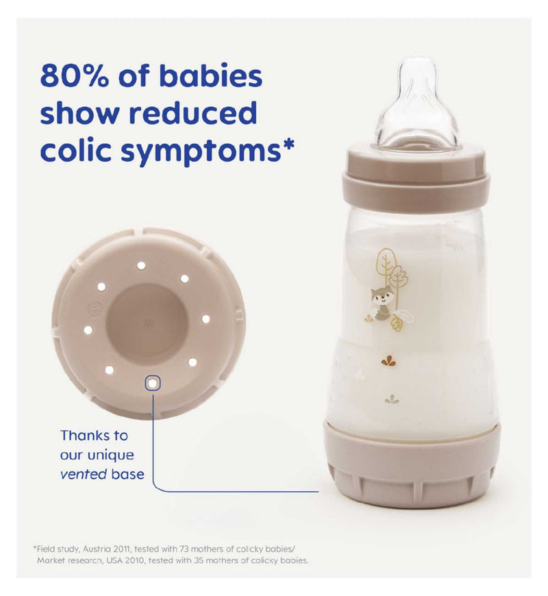 MAM Anti-Colic Baby Bottle 320ml 2pk, imported from the UK