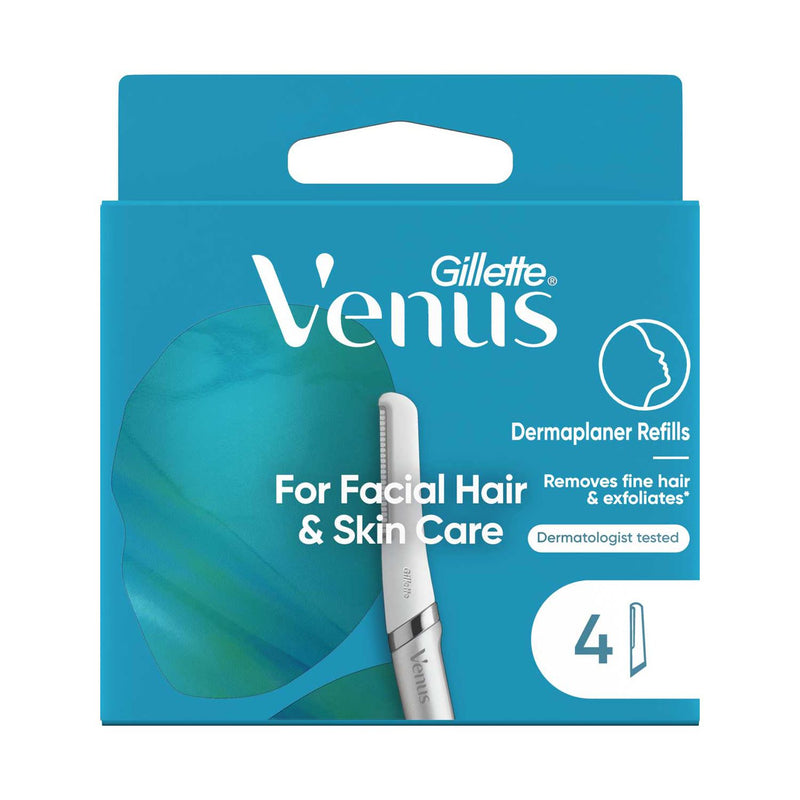 Gillette Venus Dermaplaner Blade Refills 4 Pack, UK version