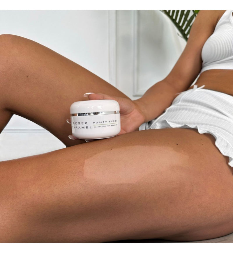 Rose & Caramel Purity Excel self tan remover 200ml, UK version