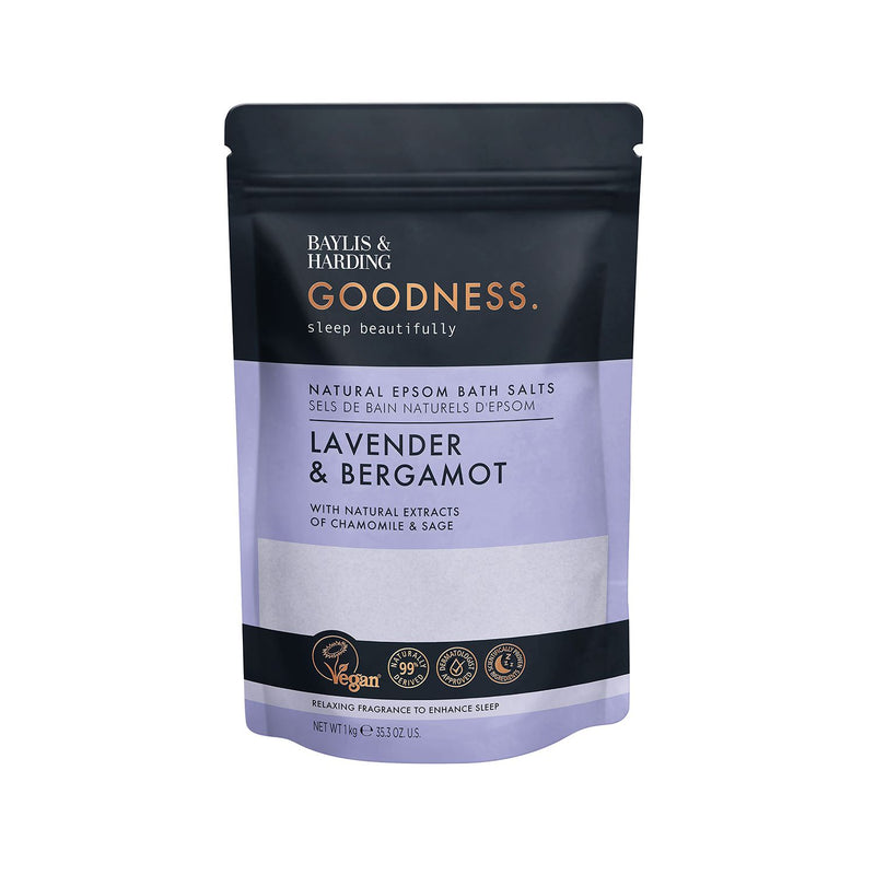 Baylis & Harding Epsom Salts Lavender Bergamot 1KG - British product