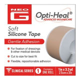 Neo G Opti-Heal Silikonpflaster für die Wundversorgung, 2.5 cm x 3 m