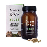 Grass & Co. Focus Lion's Mane Caps 60, imported from the UK
