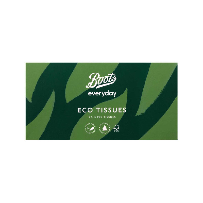 Boots eco tissues 72 count - British product