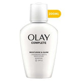 Olay Complete Moisturise and Glow Face and Neck Lotion Sensitive SPF15 200ml