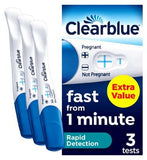 Clearblue Visual Rapid Detection Pregnancy Test 3 tests - British product