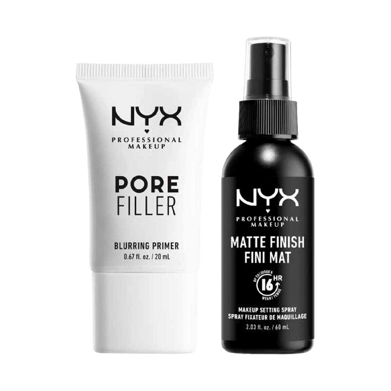 NYX Professional Makeup setting spray and primer bundle (British brand)