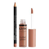 NYX Buttergloss Madeleine and Slim Lip Pencil, imported from the UK