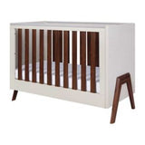Tutti Bambini Mini Cot Bed Warm Walnut White Sand (British brand)