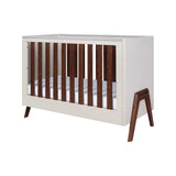 Tutti Bambini Mini Cot Bed Warm Walnut White Sand (British brand)