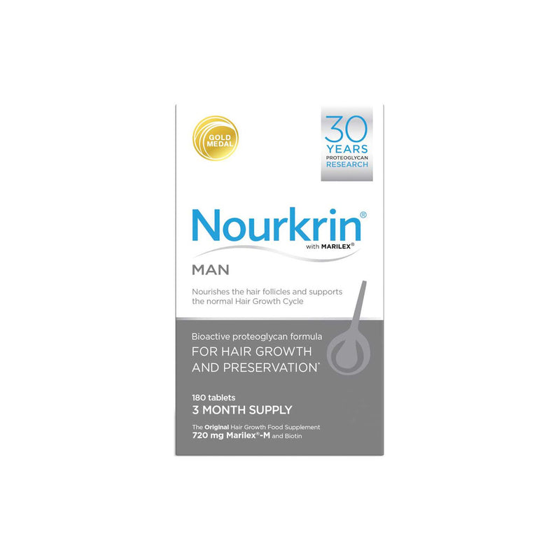 Nourkrin Man Hair Preservation 180 Tablets, imported from the UK