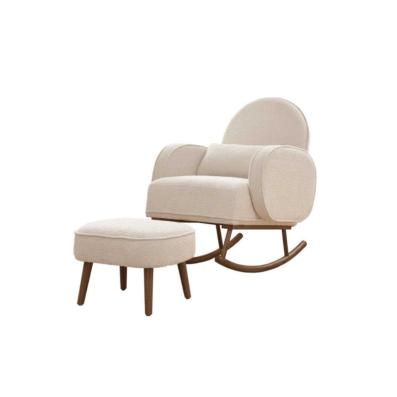 Tutti Bambini Micah Rocking Chair Boucle Fresh Cream (British brand)