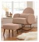 Tutti Bambini rocking chair boucle blush, imported from the UK