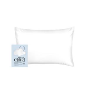 Silver Cloud White Satin Pillowcase Infused with Silver Ions 50 x 75 cm