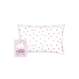Silver Cloud Heart Print Satin Pillowcase 50 x 75 cm (British brand)