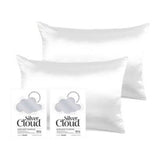 Silver Cloud Satin Pillowcases Twinpack 50x75cm (British brand)