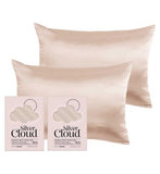 Silver Cloud Caramel Satin Pillowcase twin pack (British brand)