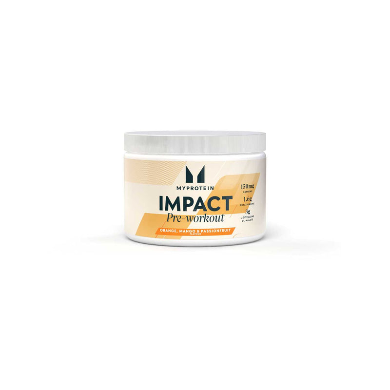 Myprotein Impact Preworkout Orange Mango Passionfruit 150g, imported from the UK