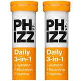 Phizz Orange 3-in-1 Hydration Electrolytes Vitamins Effervescent Tablets 40 Tablet Bundle